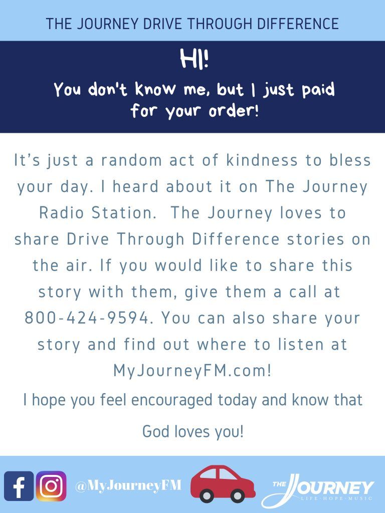 The Journey Drive Through Difference letter.